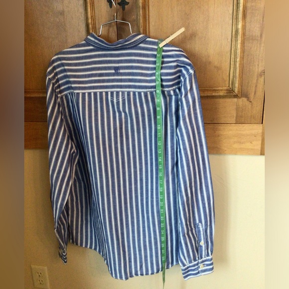 Fat Face men’s XL cotton/ Linen striped button down shirt . - Picture 6 of 8